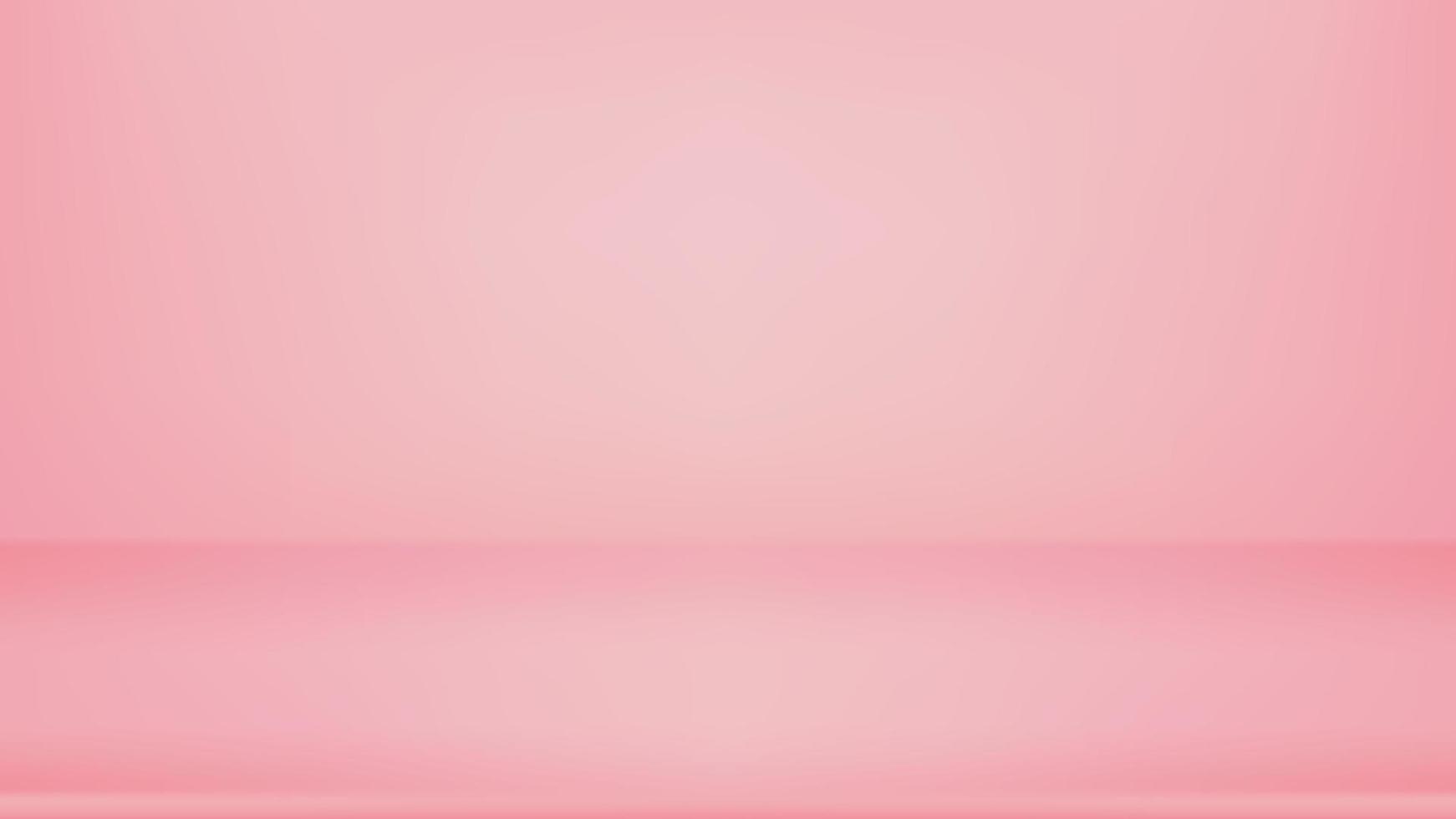 fundo de tom de cor rosa pastel abstrato. quarto vazio com efeito de holofotes. vetor