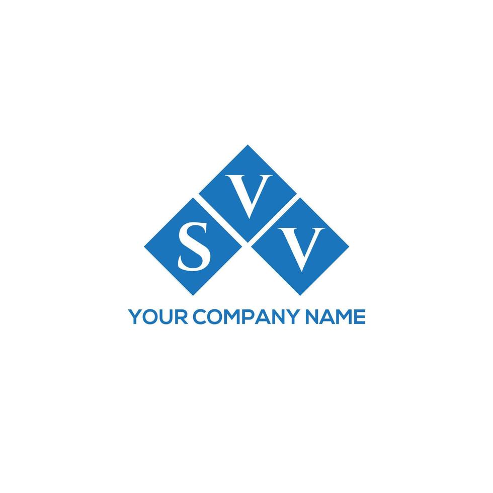 design de logotipo de carta svv em fundo branco. conceito de logotipo de letra de iniciais criativas svv. design de carta svv. vetor
