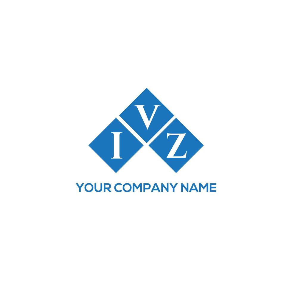 design de logotipo de carta ivz em fundo branco. conceito de logotipo de letra de iniciais criativas ivz. design de letra ivz. vetor