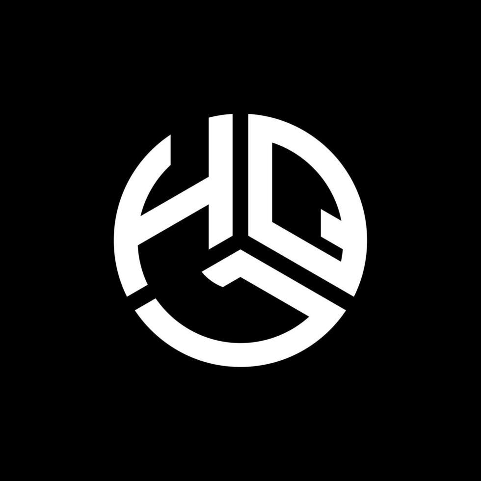 design de logotipo de letra hql em fundo branco. conceito de logotipo de letra de iniciais criativas hql. design de letra hql. vetor