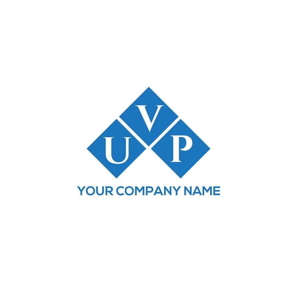 design de logotipo de carta uvp em fundo branco. conceito de logotipo de letra de iniciais criativas uvp. design de letra uvp. vetor