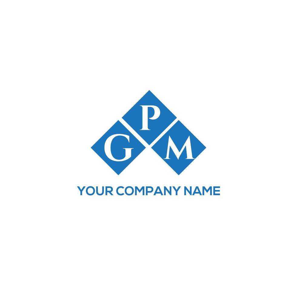 . conceito de logotipo de carta de iniciais criativas gpm. gpm carta design.gpm carta logotipo design em fundo branco. conceito de logotipo de carta de iniciais criativas gpm. design de letra gpm. vetor