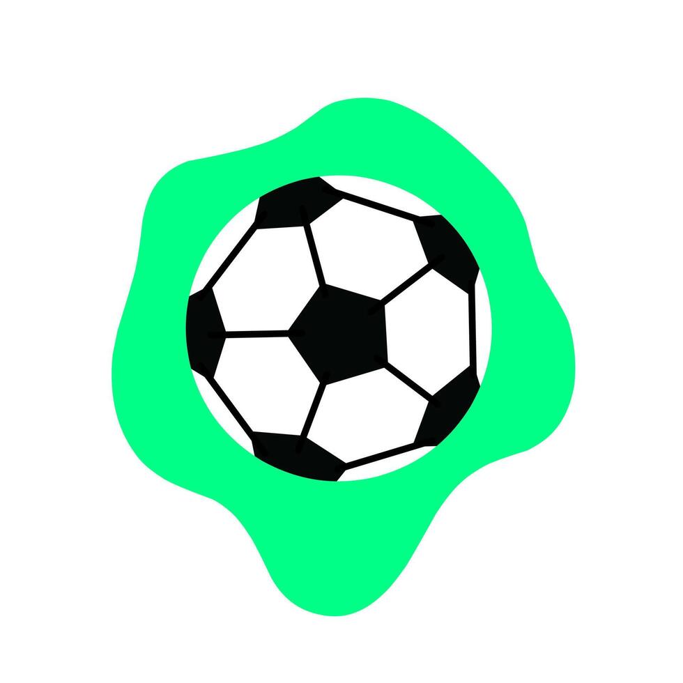 ilustração em vetor de um ícone de futebol. modelo editável. em um fundo branco. perfeito para logotipos de esportes.