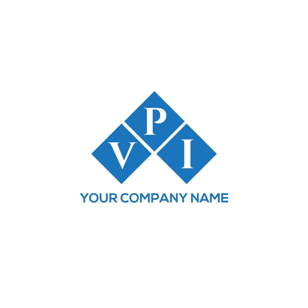 design de logotipo de carta vpi em fundo branco. conceito de logotipo de letra de iniciais criativas vpi. design de letra vpi. vetor