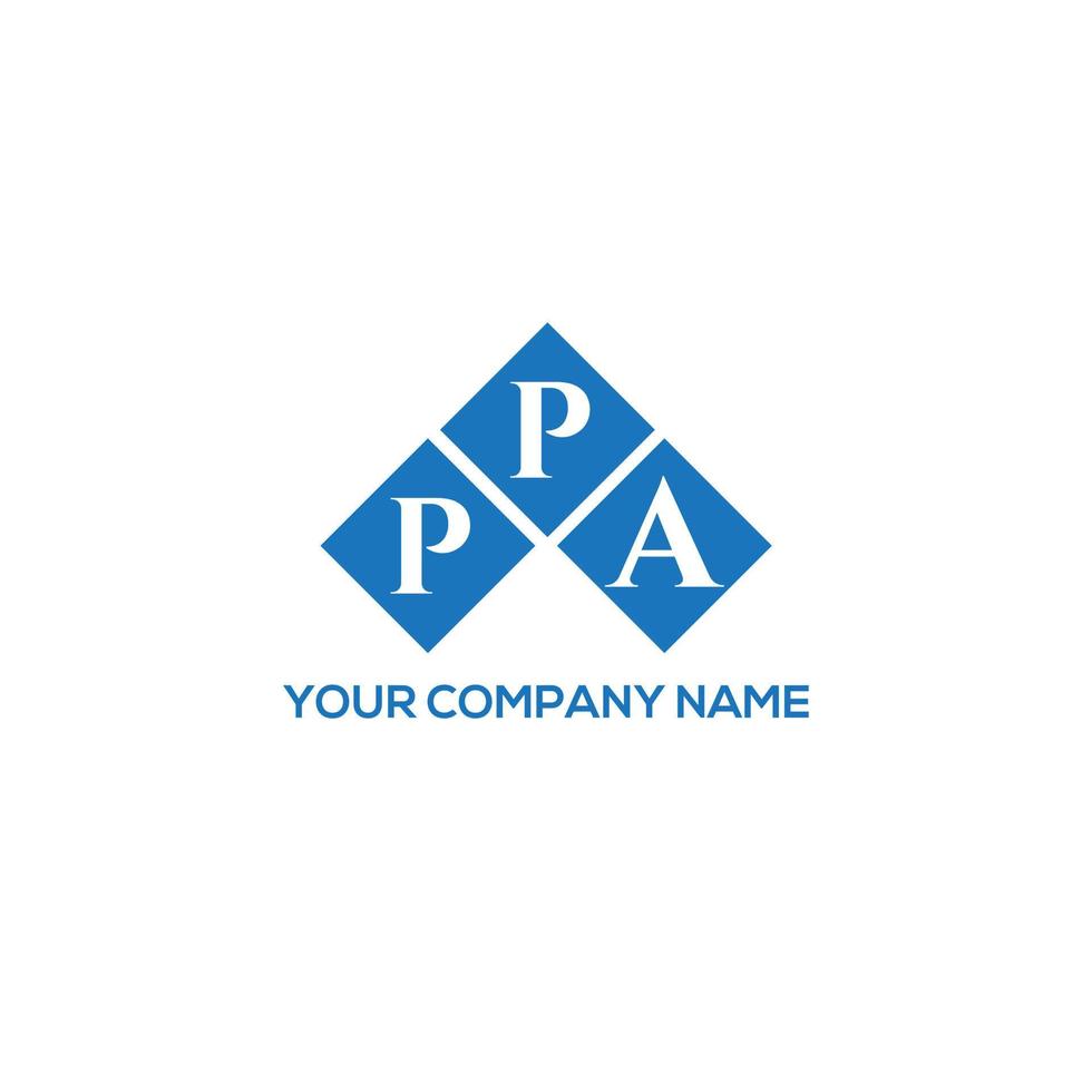 design de logotipo de carta ppa em fundo branco. conceito de logotipo de letra de iniciais criativas ppa. design de letra ppa. vetor