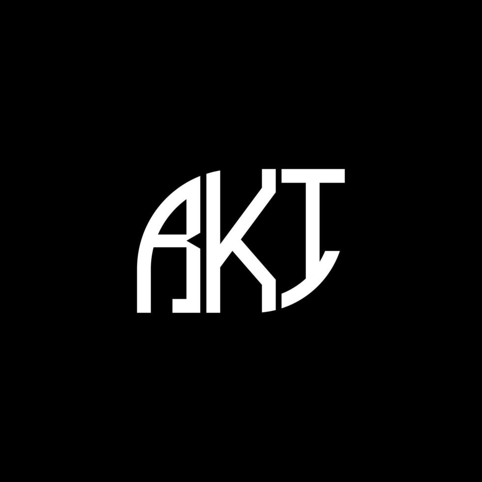 design de logotipo de carta rkt em fundo preto. conceito de logotipo de letra de iniciais criativas rkt. design de letra rkt. vetor