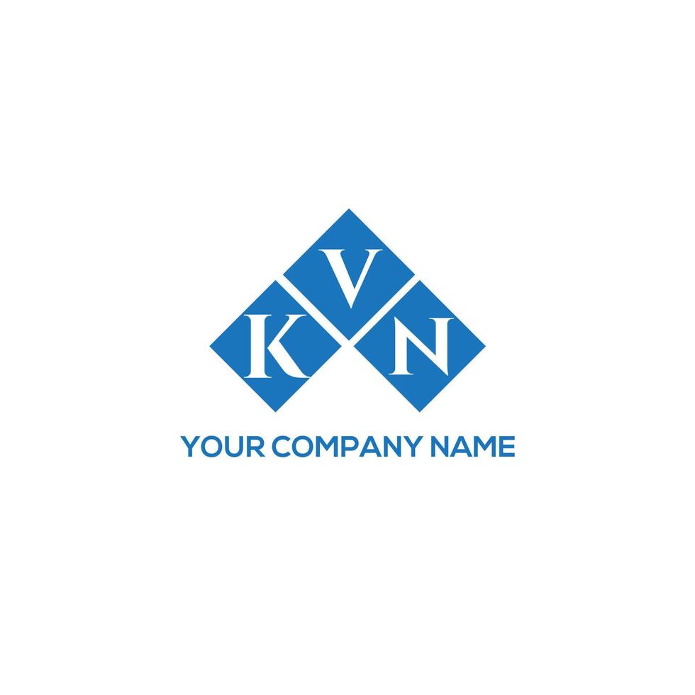 design de logotipo de carta kvn em fundo branco. conceito de logotipo de letra de iniciais criativas kvn. design de letra kvn. vetor