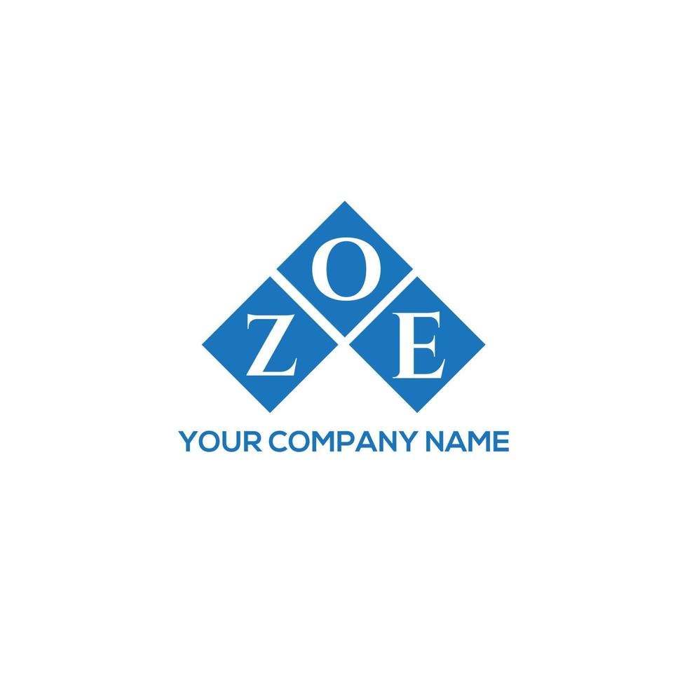 design de logotipo de carta zoe em fundo branco. conceito de logotipo de letra de iniciais criativas zoe. design de letra zoe. vetor