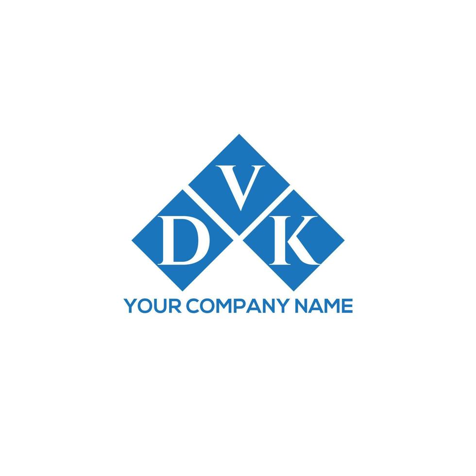 design de logotipo de carta dvk em fundo branco. conceito de logotipo de letra de iniciais criativas dvk. design de letra dvk. vetor