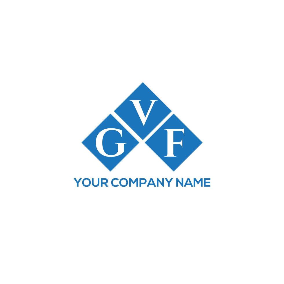 design de logotipo de carta gvf em fundo branco. conceito de logotipo de carta de iniciais criativas gvf. design de letra gvf. vetor