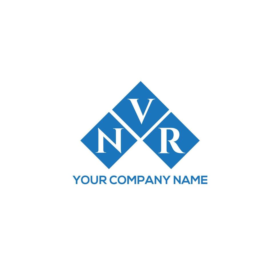 design de logotipo de carta nvr em fundo branco. conceito de logotipo de letra de iniciais criativas nvr. design de letra nvr. vetor