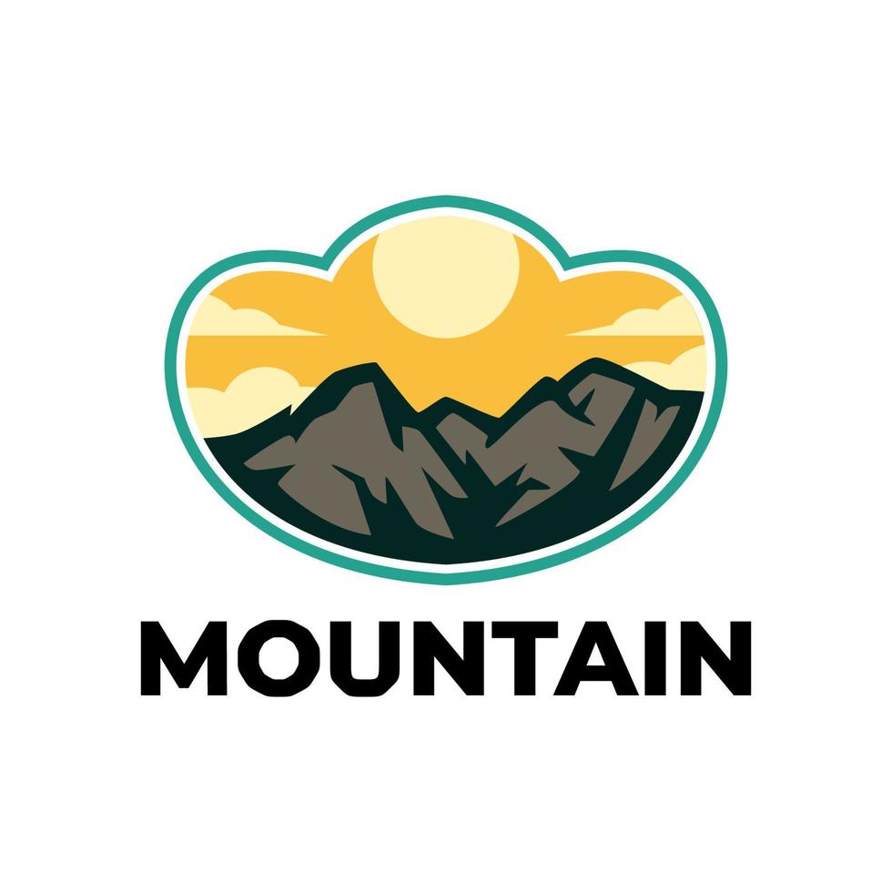 modelos de logotipo de montanha vetor