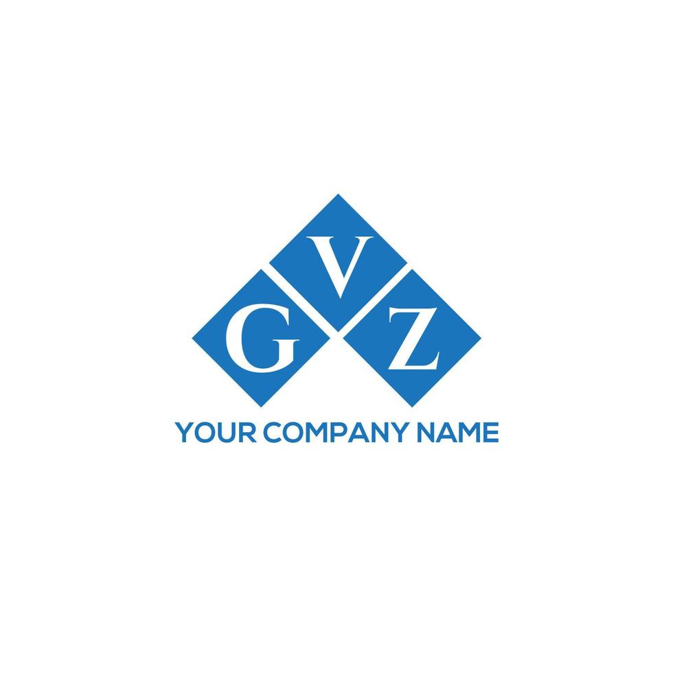 conceito de logotipo de carta de iniciais criativas gvz. gvz carta design.gvz carta logotipo design em fundo branco. conceito de logotipo de carta de iniciais criativas gvz. design de letra gvz. vetor