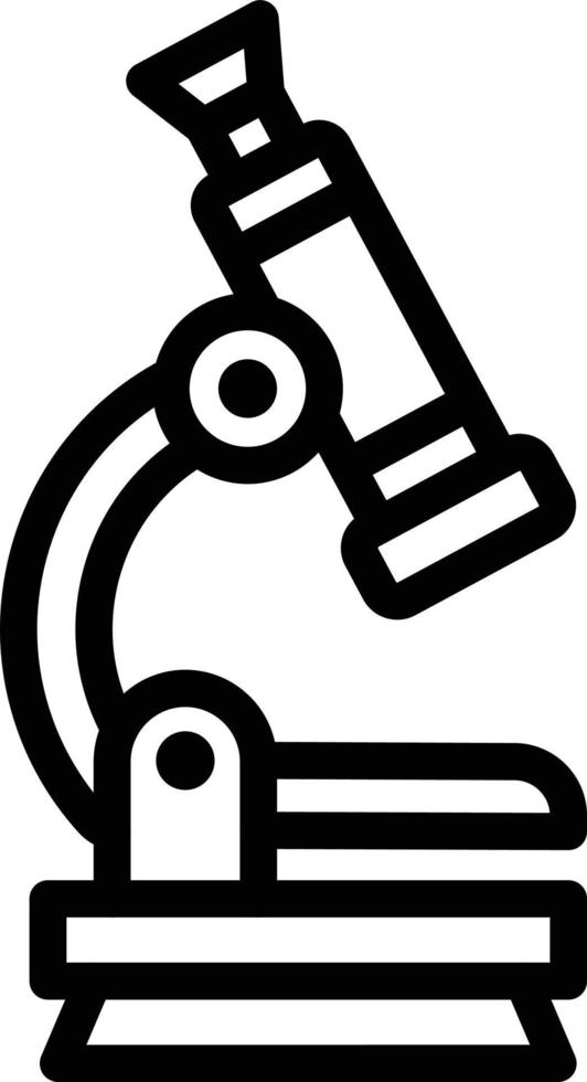 ilustração de design de ícone de vetor de microscópio