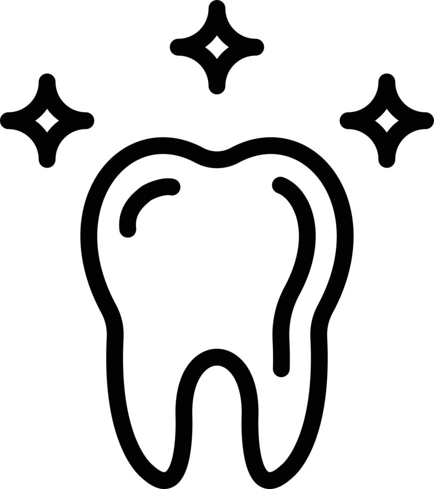 ilustração de design de ícone de vetor de dentes