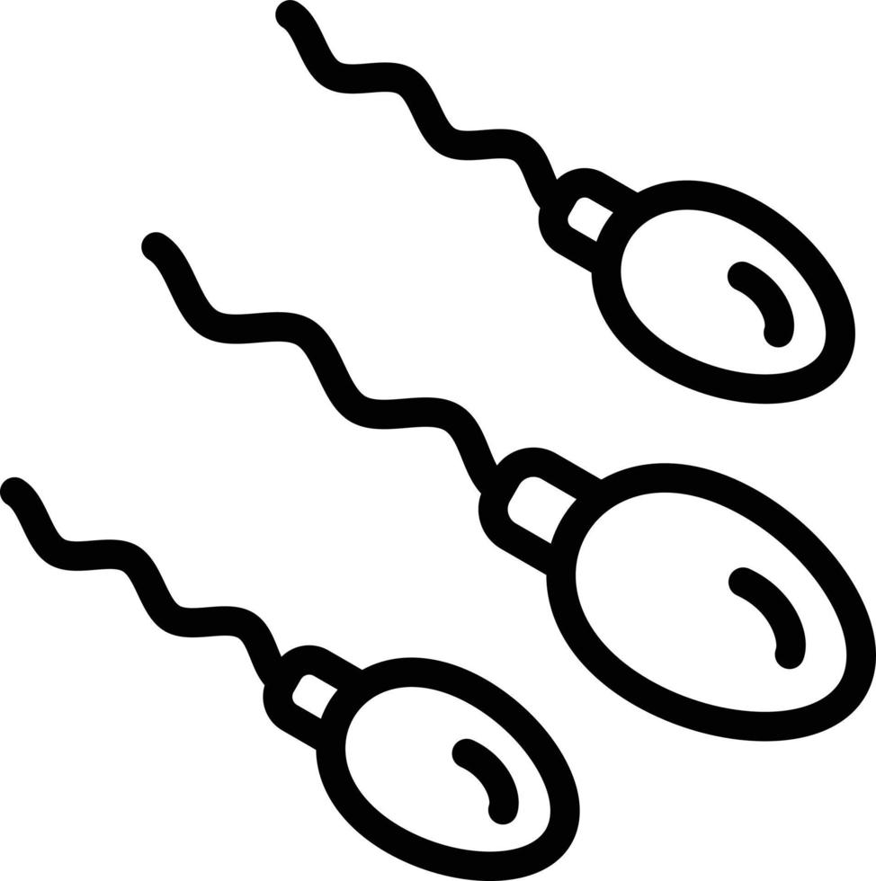 ilustração de design de ícone de vetor de esperma