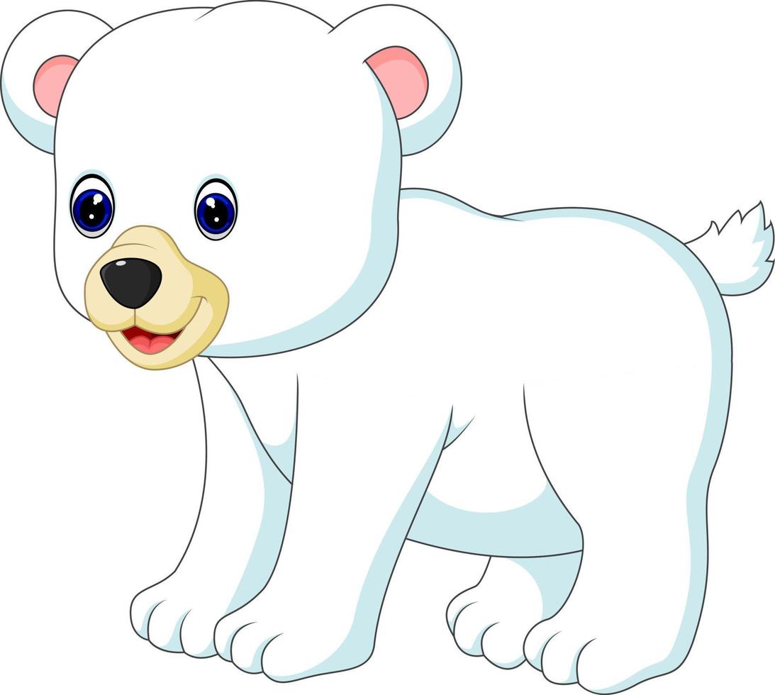 desenho de urso polar vetor