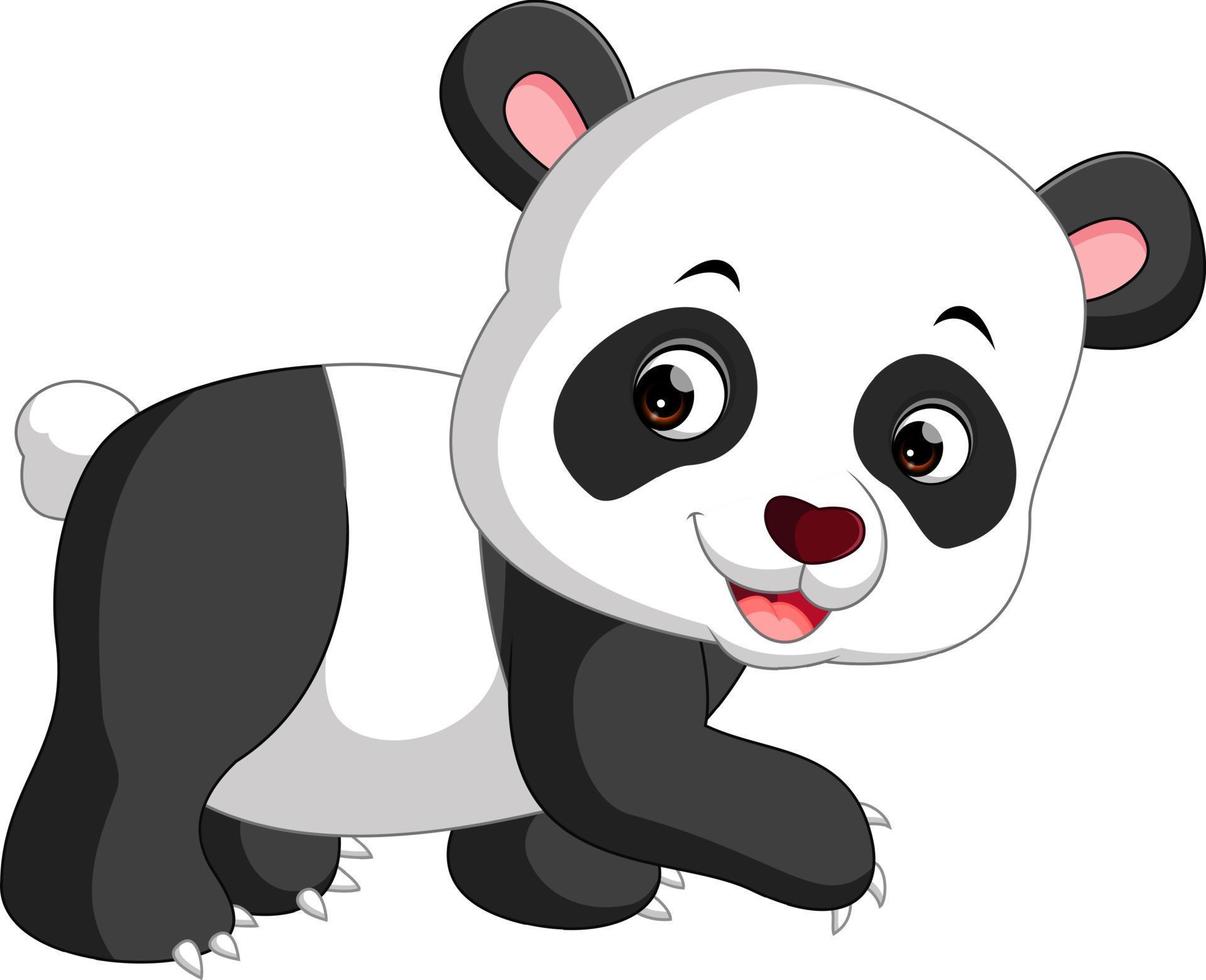 desenho de panda fofo vetor