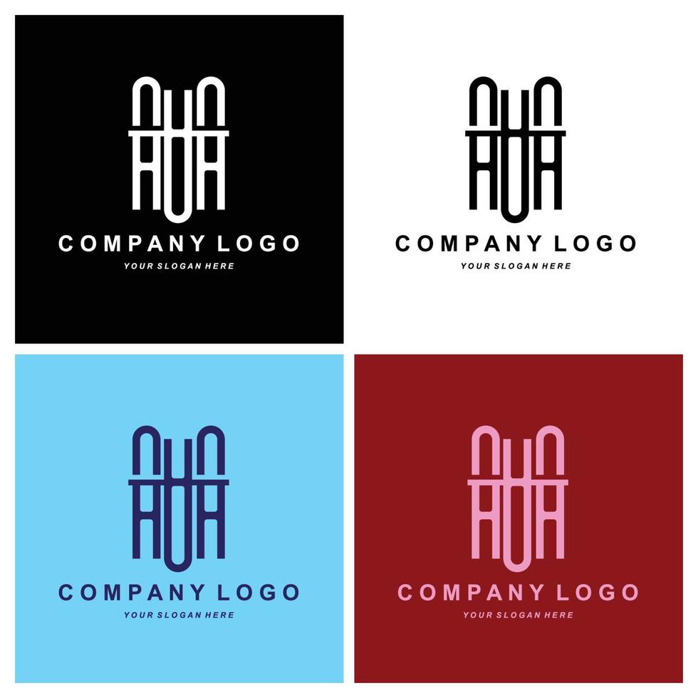 letra um logotipo, alfabeto de ícone vetorial, ilustração de design de marca da empresa iniciais vetor