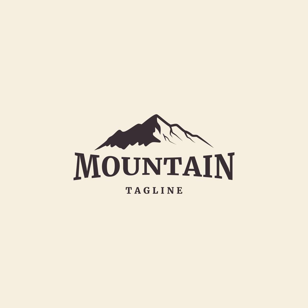 montanhas aventura paisagem logotipo design vetor ícone ilustração gráfico criativo ideia