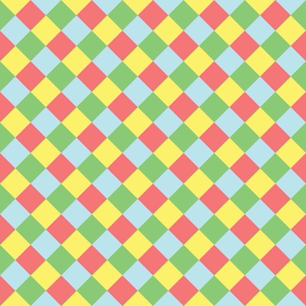 xadrez sem costura padrão retrô geométrico vintage fundo colorido vetor