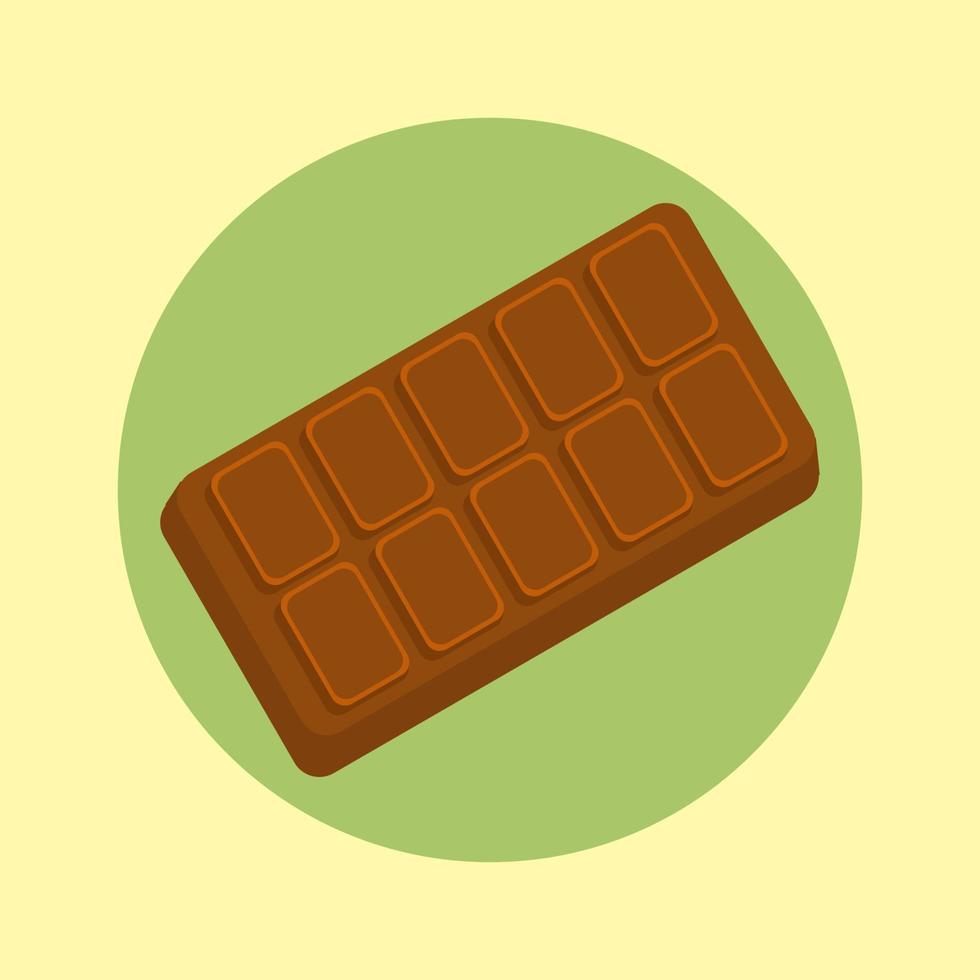 clipart de ilustração de barra de chocolate vetor