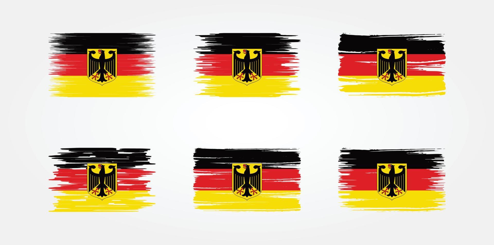 coleção de bandeira da Alemanha. bandeira nacional vetor