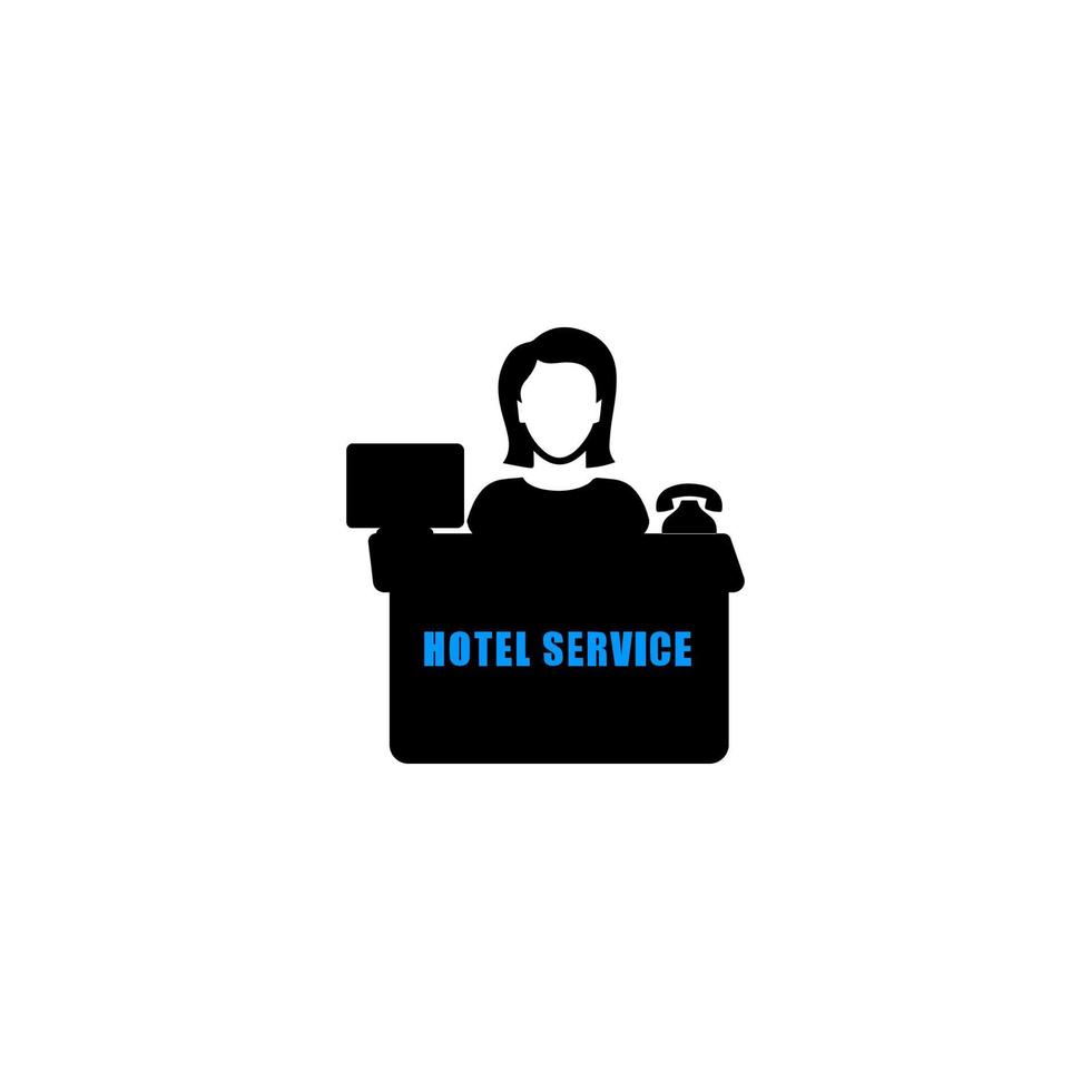 ícone de serviços de hotel e restaurante vetor