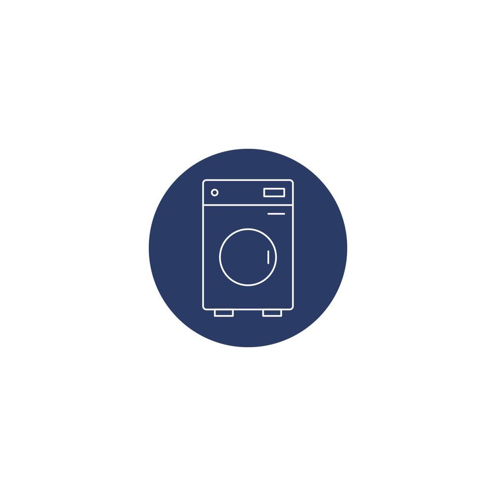 ícone de máquina de lavar roupa elétrica vetor