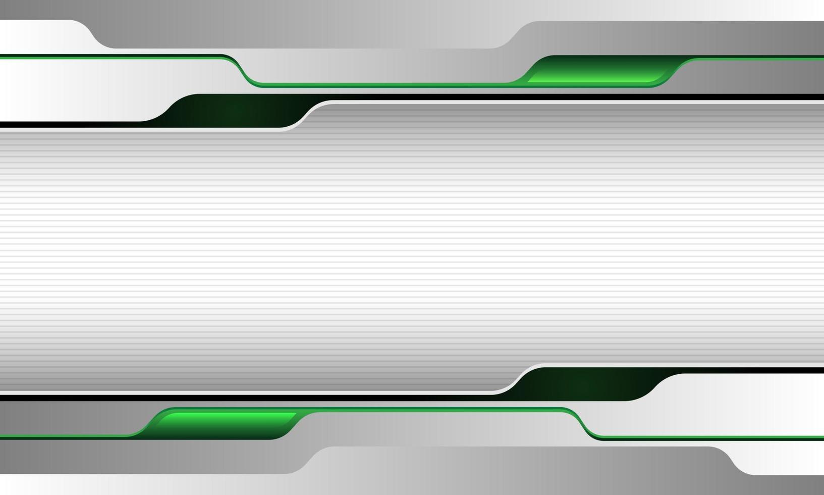 abstrato branco cinza linha verde cibernética tecnologia futurista design criativo vetor moderno