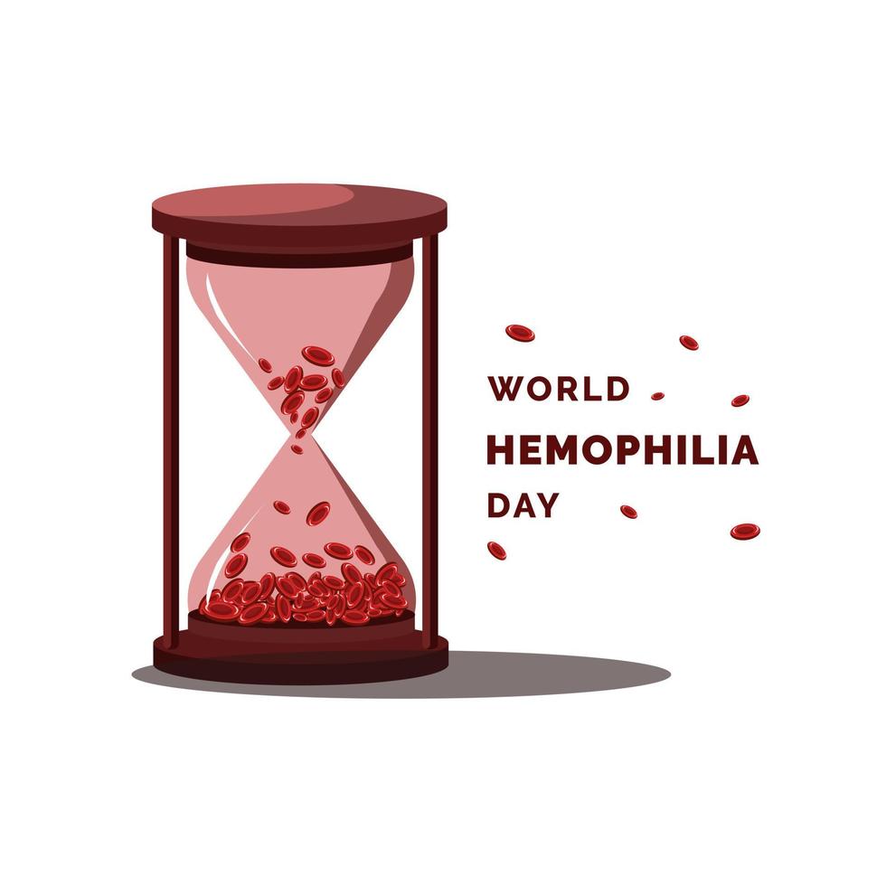 vetor do dia mundial da hemofilia,