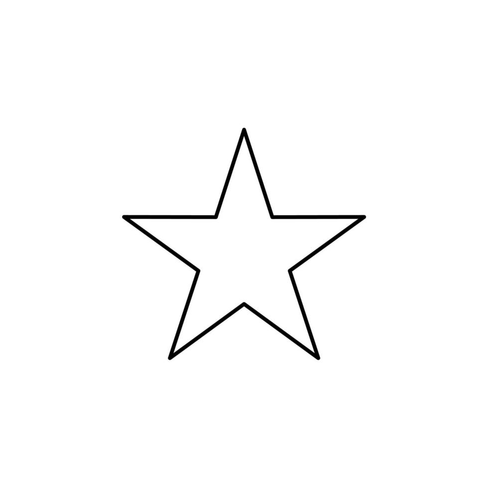 estrelas, modelo de logotipo de ilustração vetorial de ícone de linha fina de noite. adequado para muitos propósitos. vetor