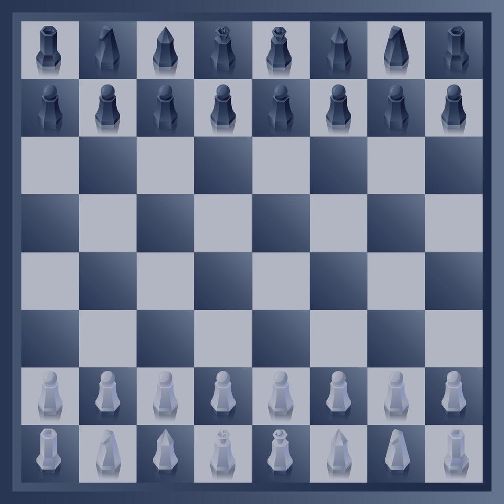tabuleiro de xadrez futurista vetor