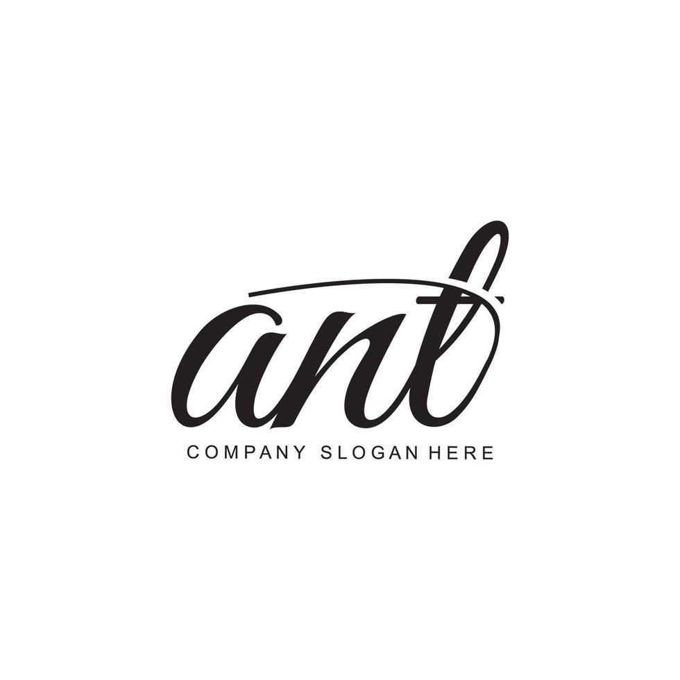 design de logotipo de formiga, equipe e ilustração vetorial de animais de trabalho compactos vetor