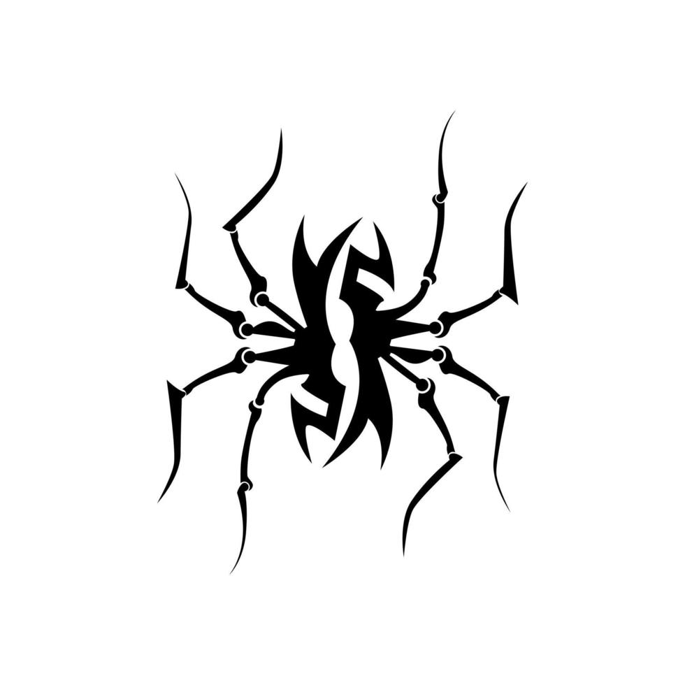 imagem abstrata do vetor de aranhas tribais. desenho vetorial tribal de tatuagem