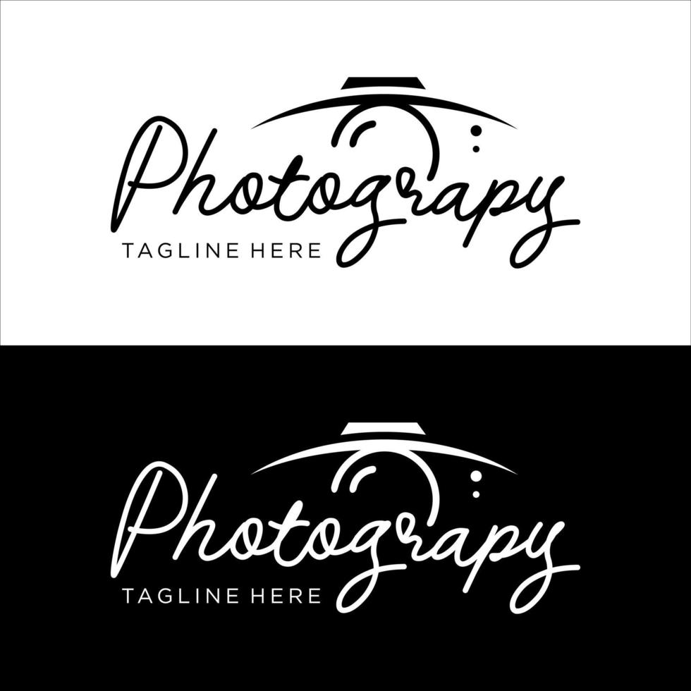 inspiração de vetor de design de logotipo de fotografia