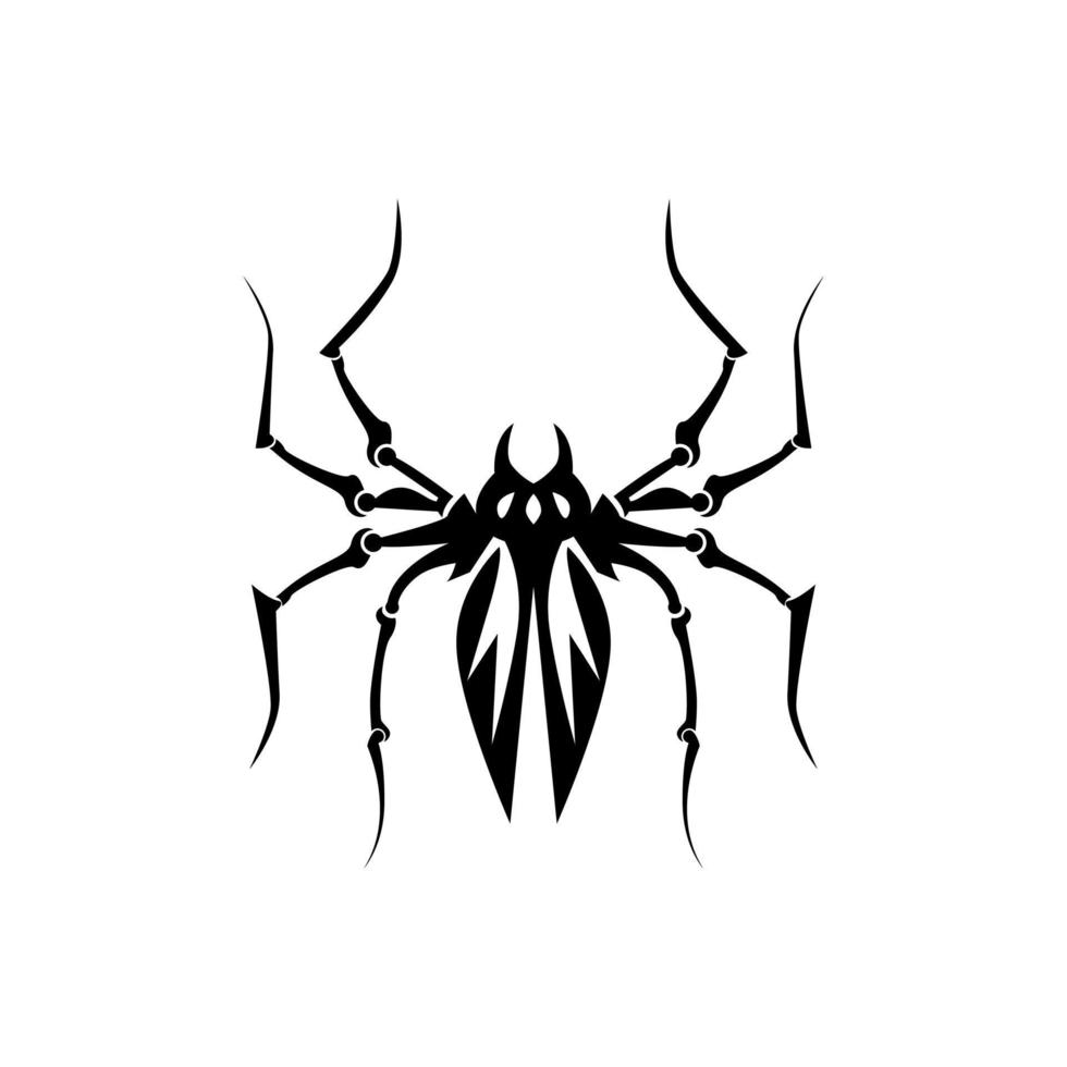 imagem abstrata do vetor de aranhas tribais. desenho vetorial tribal de tatuagem