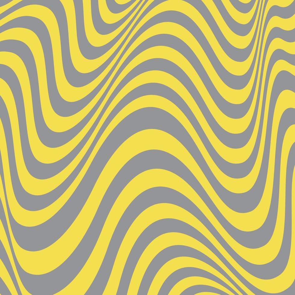 desenhos de arte de ilusão com ondas curvas vetor