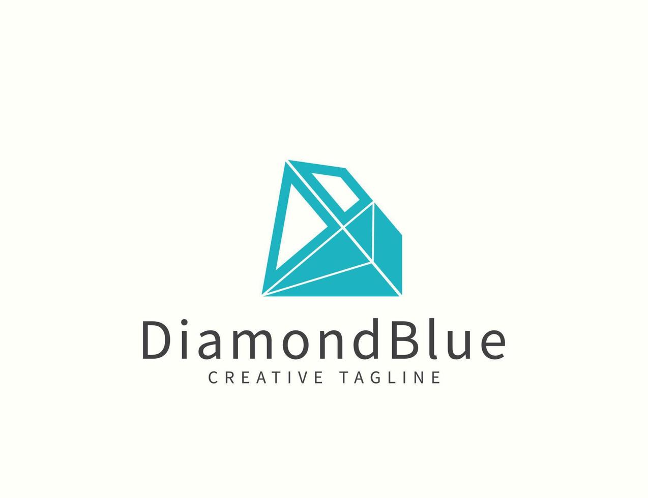 design de logotipo de gemas de diamante vetor