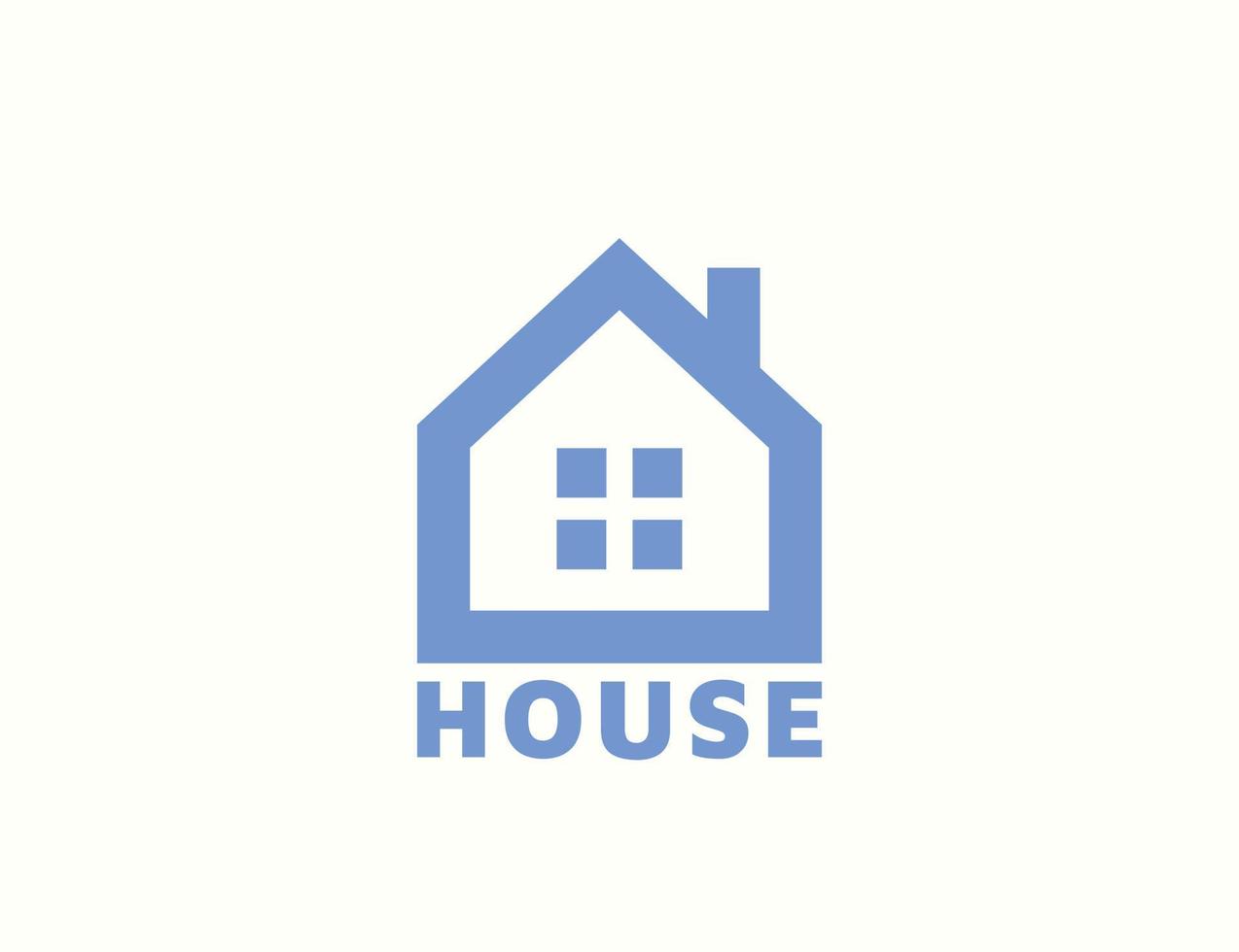 modelo de design de logotipo de casa simples vetor