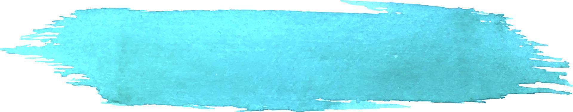 pincelada azul aquarela longa em vetor. vetor