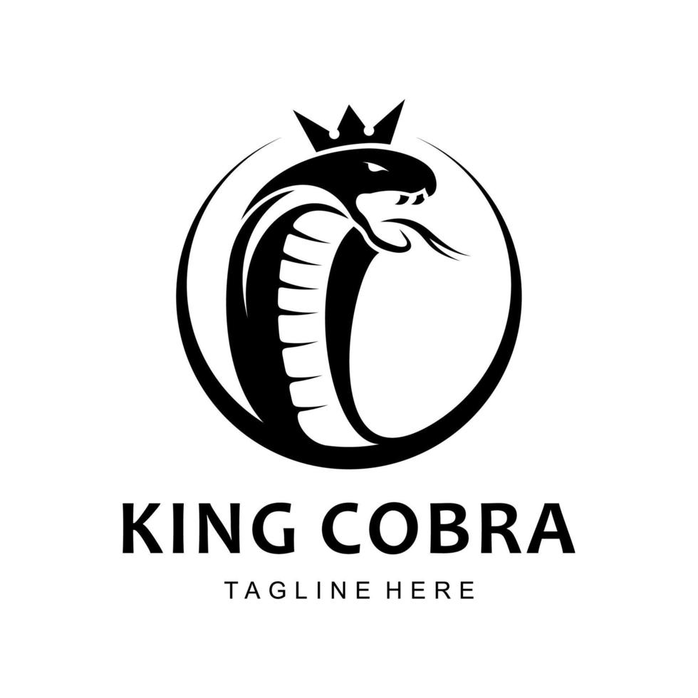 logotipo da cobra rei vetor