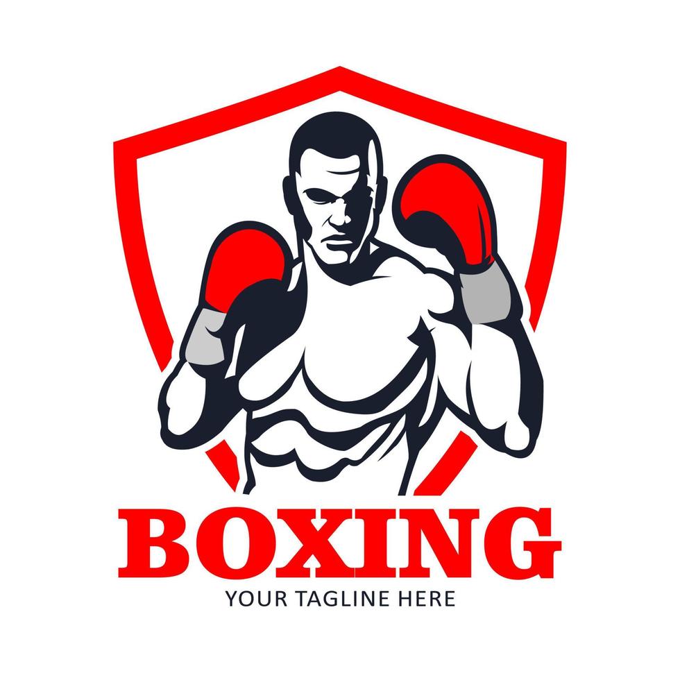 logotipo de vetor de boxe