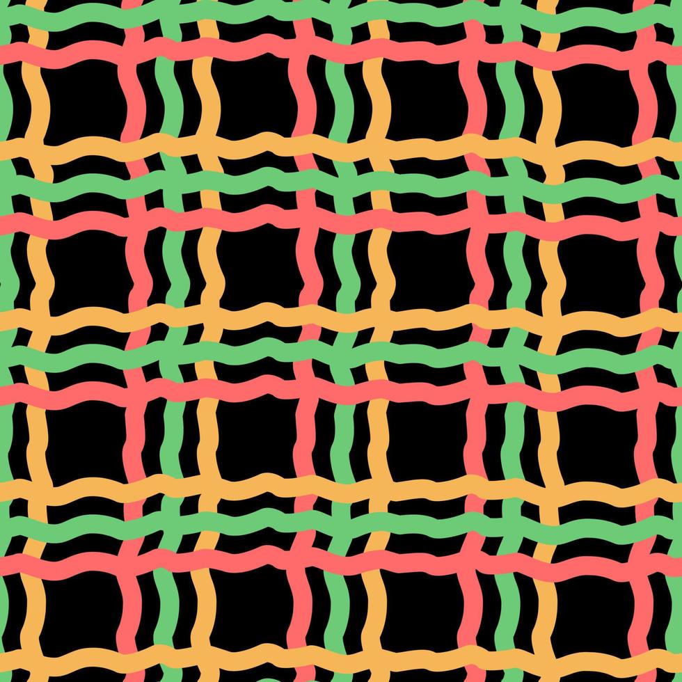 design simples de linhas de onda sem costura verticais horizontais de padrão abstrato geométrico vetor