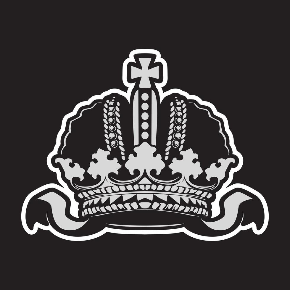 ícone de coroa. monarquia russa. elemento de design vetor