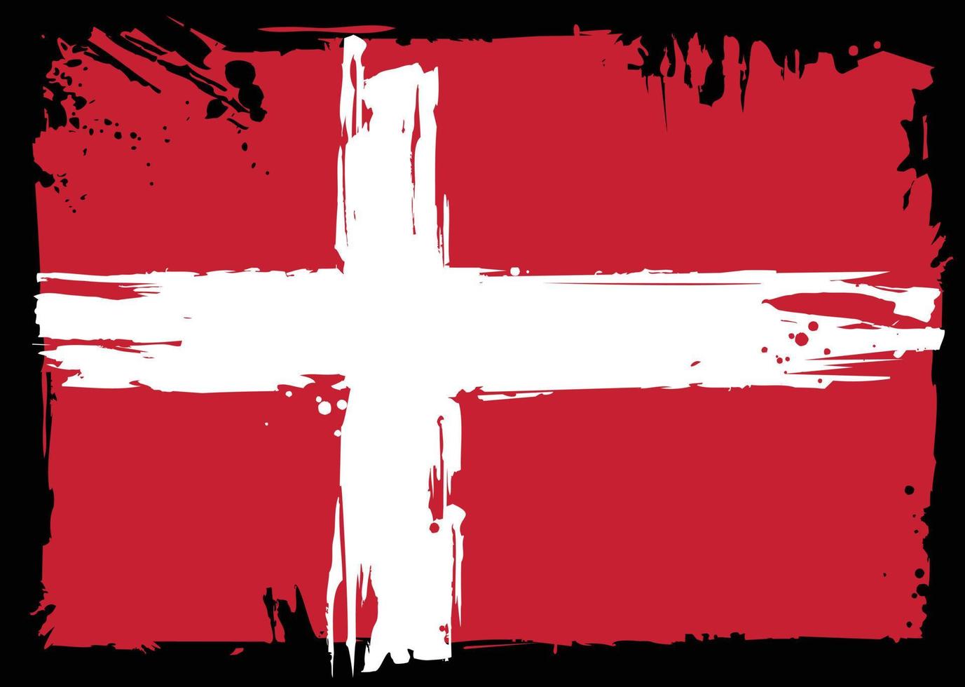 bandeira da Dinamarca. elemento de design vetor