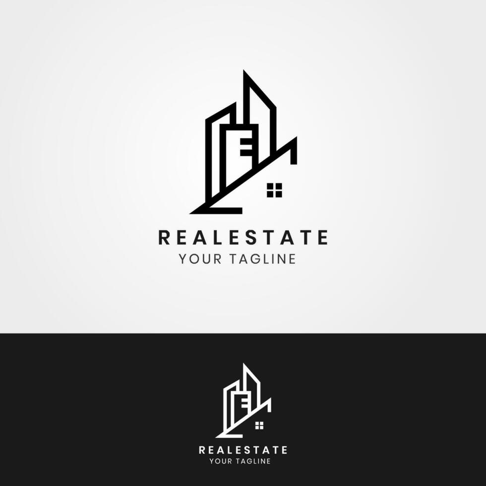 ilustração vetorial gráfico do logotipo da casa - conceito de construção de imóveis. perfeito para contratante, vender, alugar e comprar casa, agente, etc vetor