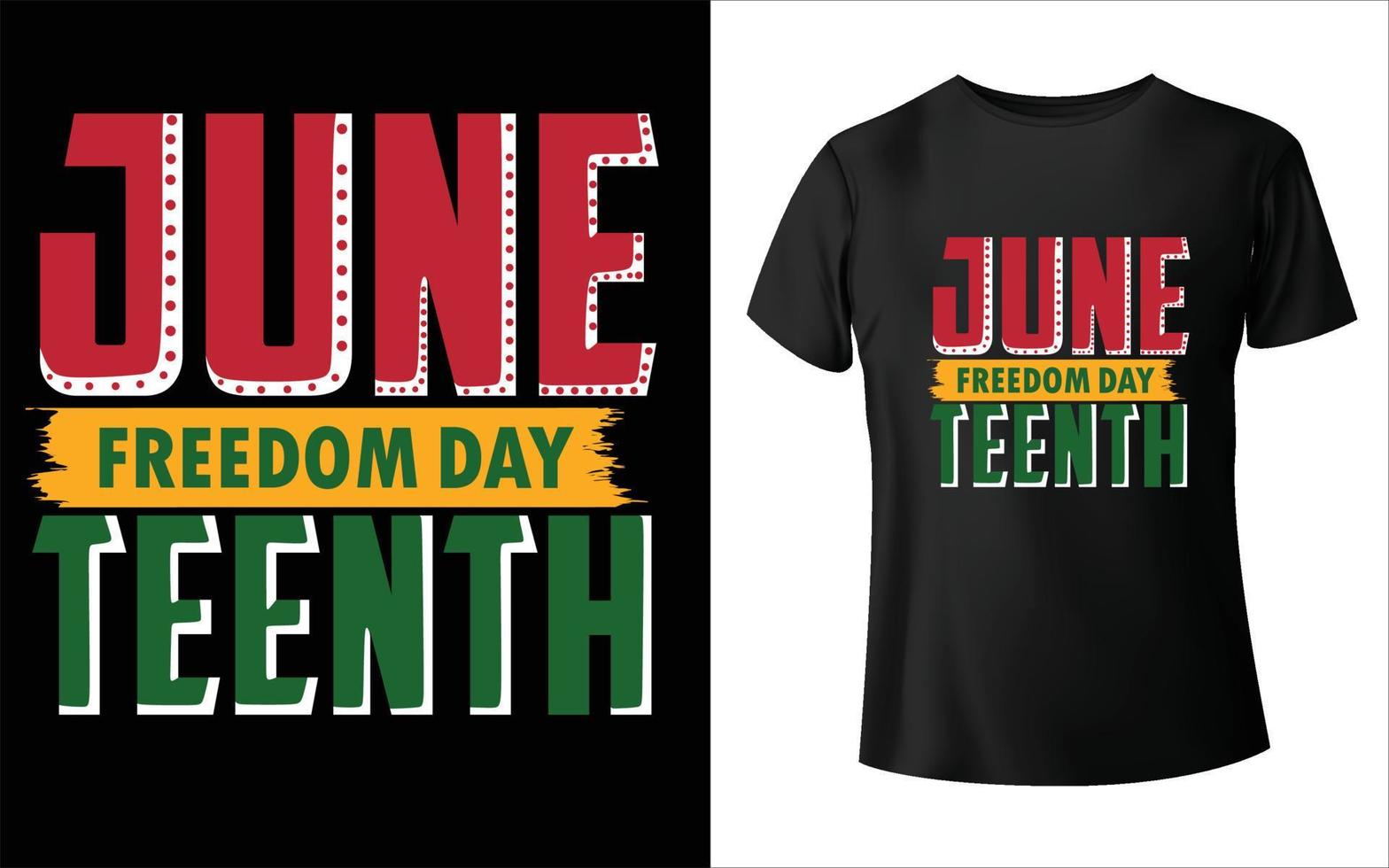 design de camiseta de 19 de junho, design de camiseta de 1865 de junho hoje em 1º de junho, o dia em que comemoramos t-shirt vetor
