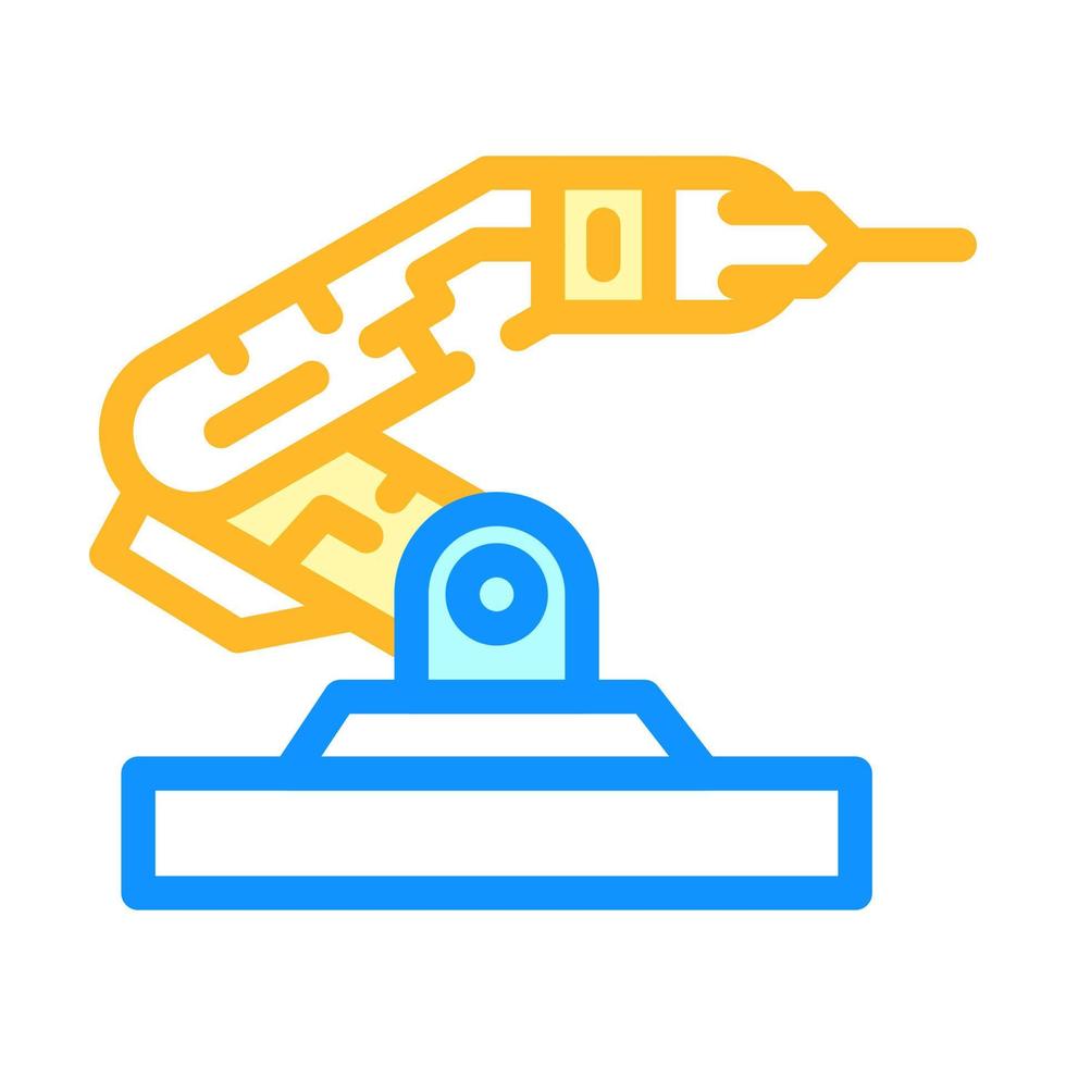 ilustração em vetor ícone de cor de tecnologia robohand