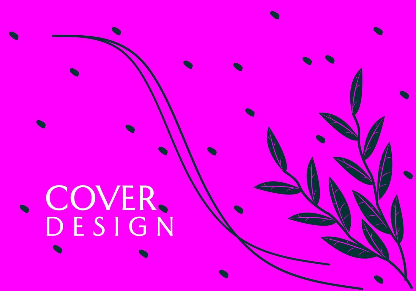 banner magenta com ornamento de folha como pano de fundo. usado para designs de capas, sites e folhetos vetor